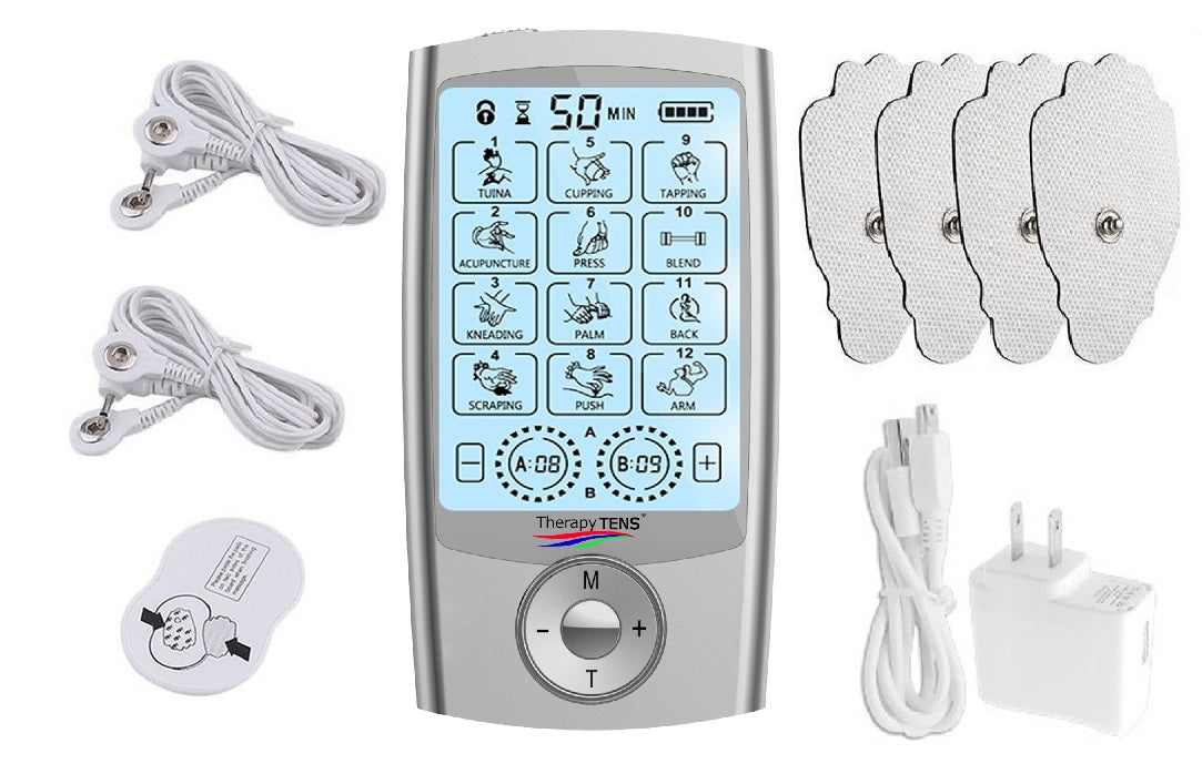  TENS EMS Combo Unit Portable Electrotherapy Muscle
